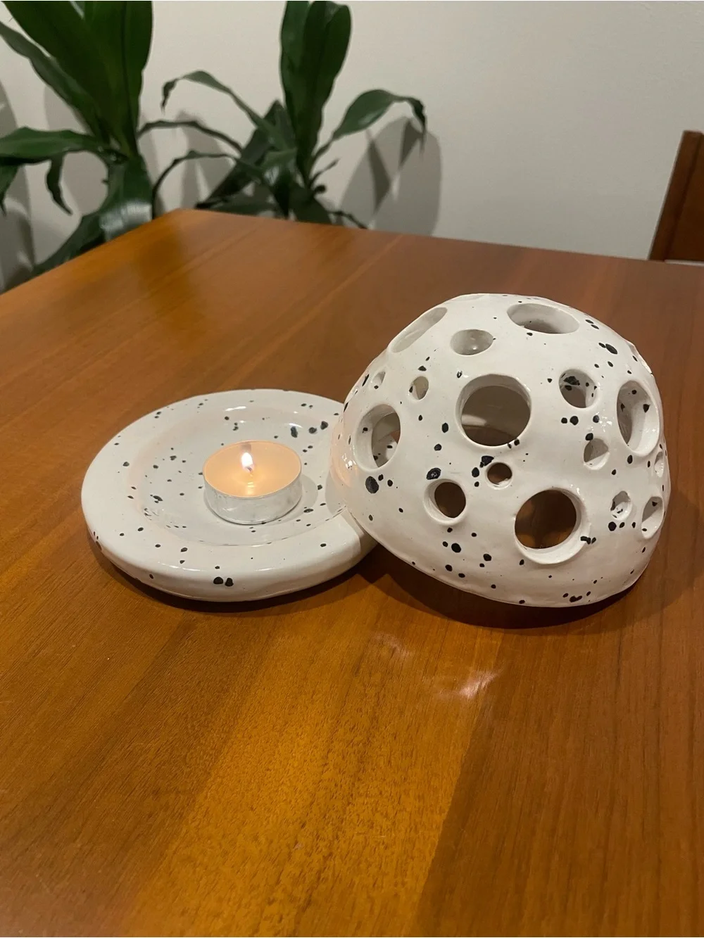 Handmade by an independent artist￼ beautiful white